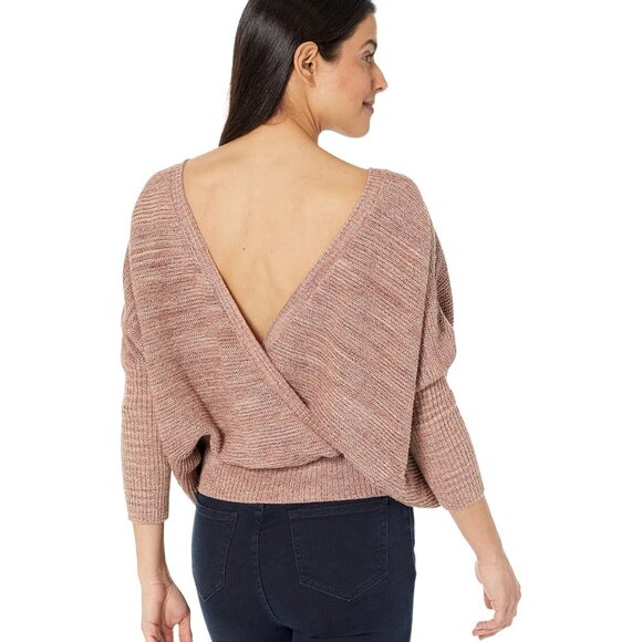 Prana Sweaters - Prana Women's Cloud Blush Deep V Back Coronet Sweater Travel Slouchy (M)